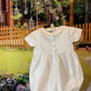 Beautiful White Baby Boy Romper - Baptism Outfit - TinySweetPeaBoutique
