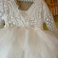 Comfortable Baby Girl White Long Sleeve Tutu lace Dress - TinySweetPeaBoutique