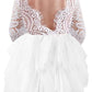 Comfortable Baby Girl White Long Sleeve Tutu lace Dress - TinySweetPeaBoutique