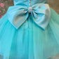 Gorgeous Turquoise Pearl Baby Girl Tutu Dress - TinySweetPeaBoutique