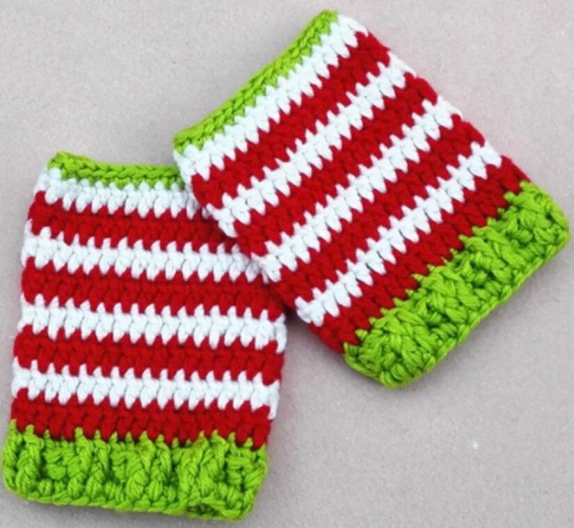 Hand-Crocheted Baby Christmas Two-Piece Gift Set - TinySweetPeaBoutique