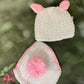 Handmade Crochet Baby Girl Easter Bunny Two-Piece Gift Set - TinySweetPeaBoutique