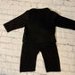 Handmade Little Baby Gentleman's Black Bow-Tie One-Piece Tuxedo - Comfort meets Elegance - TinySweetPeaBoutique