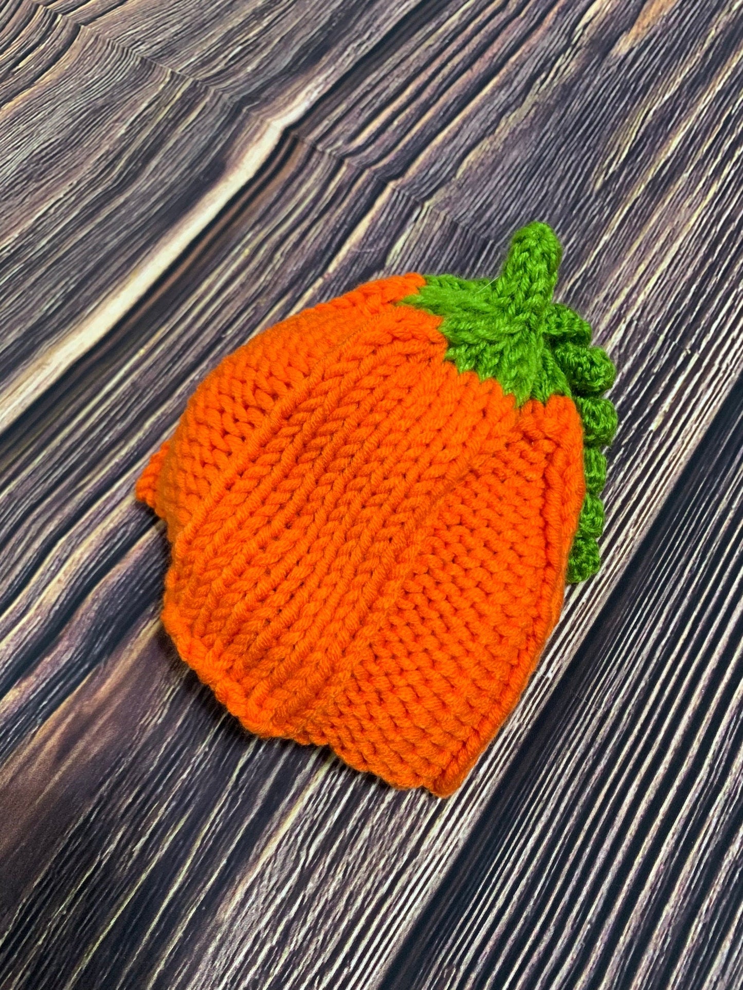 Handmade Tiny Baby Pumpkin Crochet Costume - Newborn Exclusive - TinySweetPeaBoutique