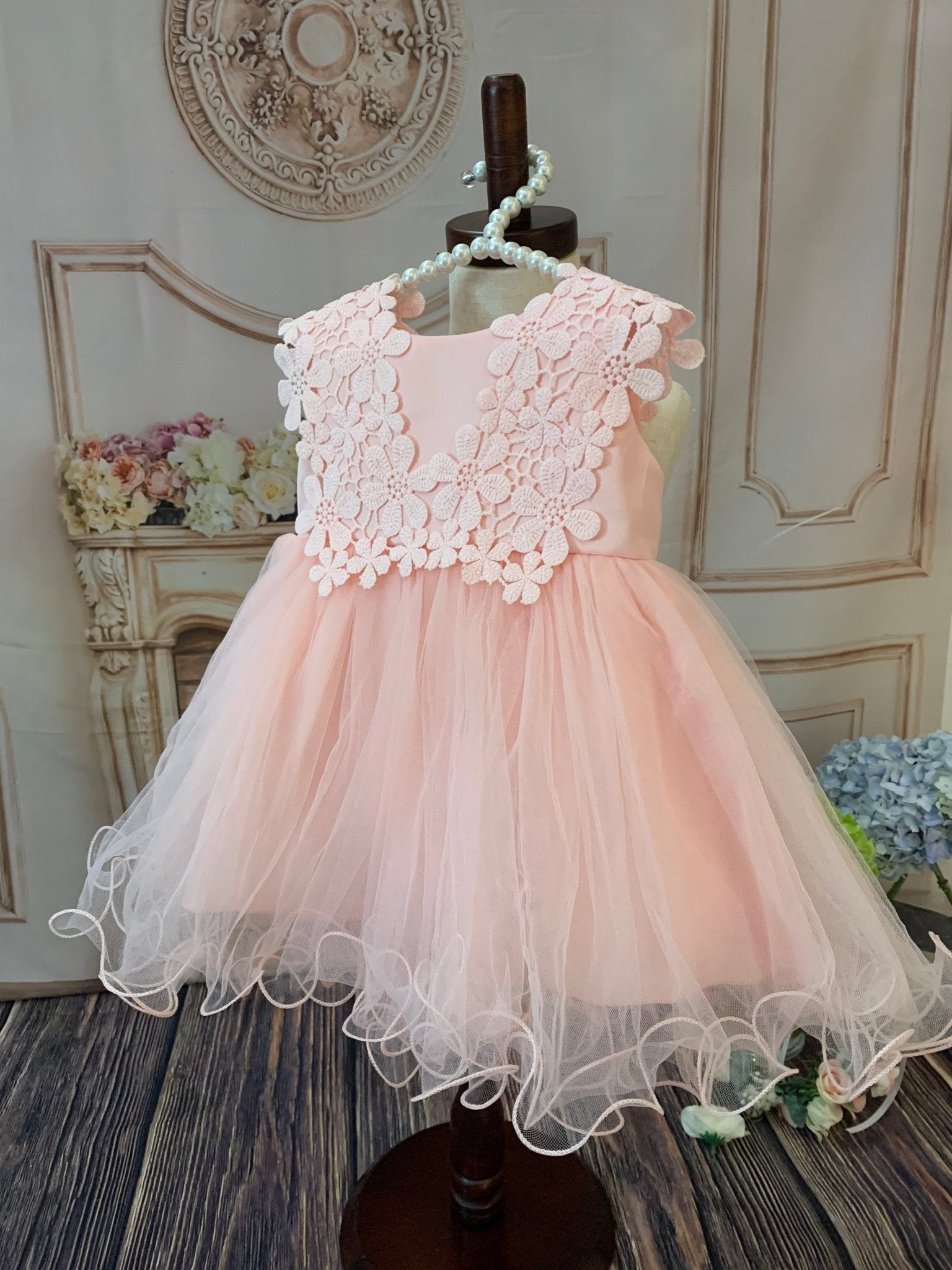 Lovely Baby Girl Elegant Soft Puffy Pink Tutu Dress - TinySweetPeaBoutique