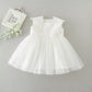 Lovely Baby Girl Tutu Dress White or Pink - TinySweetPeaBoutique