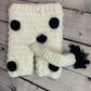 Tiny Baby Cow Crochet Outfit: Handmade Newborn Costume in Black and White - TinySweetPeaBoutique